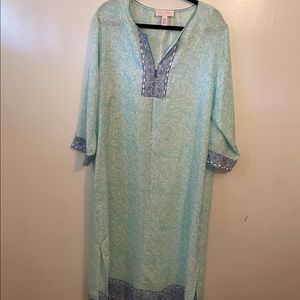 Oscar DeLa Renta, Medium, multi color, used Caftan worn once, great condition